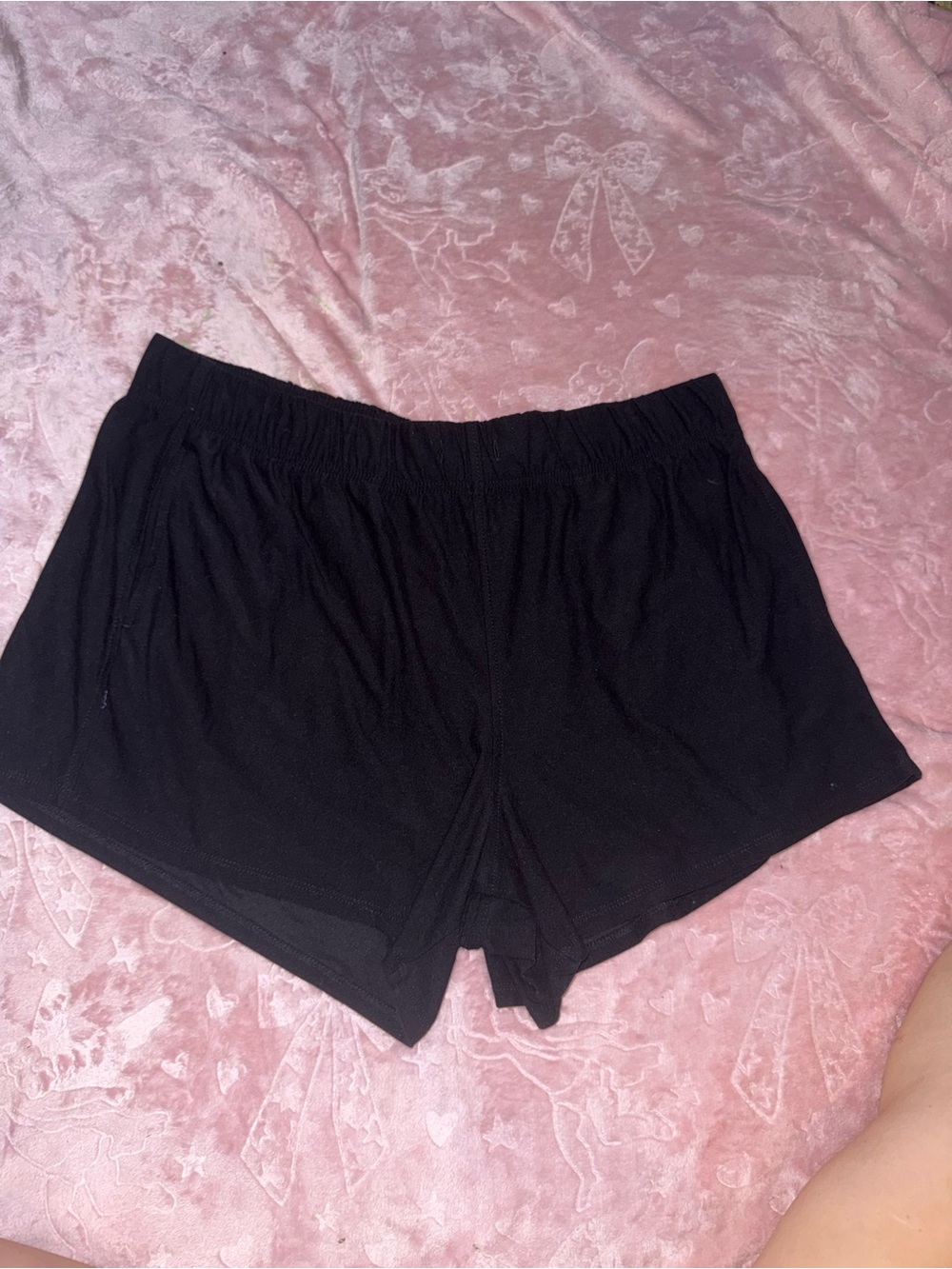 Athletic Works Black Women's Athletic Lounge Shorts